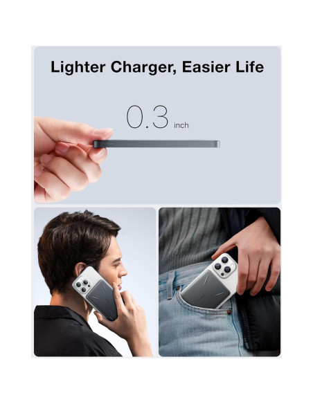 Cargador Portátil MagSafe TORRAS 5000mAh Carga Rápida