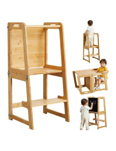 Torre de Aprendizaje 4-en-1 Onirw para Niños Natural
