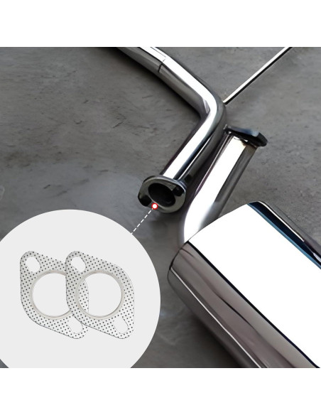 Juego de 2 Juntas de Escape Tioollev 5.08 cm con Tornillos