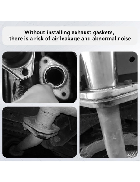 Juego de 2 Juntas de Escape Tioollev 5.08 cm con Tornillos