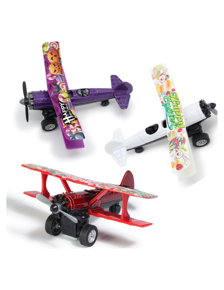 Conjunto de 3 Aviones de Juguete Oriate para Niños 3+