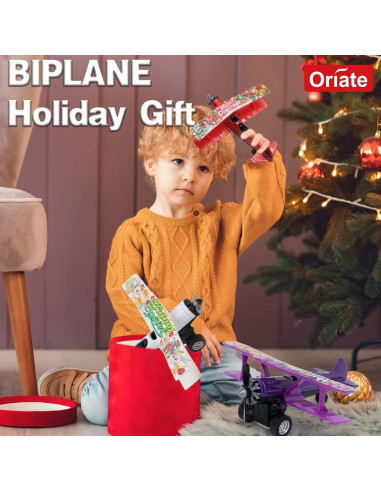 Conjunto de 3 Aviones de Juguete Oriate para Niños 3+