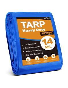 Lona Impermeable Keten 3.05x6.1m 14 Mil Resistente UV