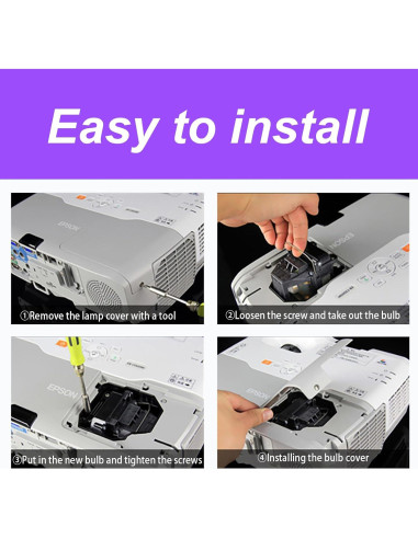 Lámpara de proyector LBTbate ELPLP67 4000 horas compatible Epson