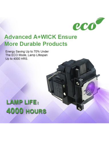 Lámpara de proyector LBTbate ELPLP67 4000 horas compatible Epson