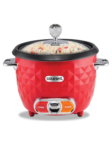 Cocedor de Arroz Courant 10 Tazas con Vaporera y Mantener Caliente