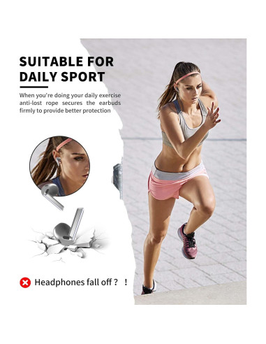 Correa Antipérdida de Silicona para Galaxy Buds 3 - Negro