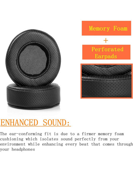 Almohadillas de Repuesto Pioneer HDJ500 - Espuma y Cuero Almohadillas de Repuesto Pioneer HDJ500 - Espuma y Cuero