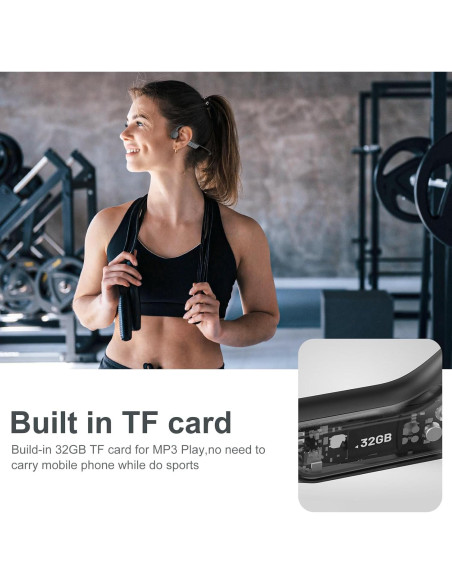 Auriculares de Conducción Ósea SilisoundTek IP68 Bluetooth 5.3