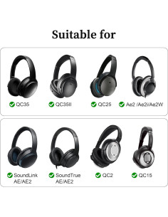 Almohadillas de Reemplazo Bose QC35/QC25 - Gris 2
