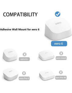 Soporte de pared adhesivo OkeMeeo para eero 6 - 1 paquete 2