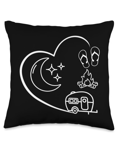 Almohada cuadrada Camping Essentials 40x40 cm gráfica verano