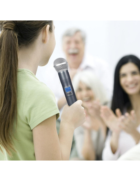 Sistema de Micrófono Inalámbrico Innopow WM200, 2 Micrófonos, 60m