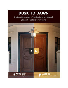 Bombillas LED Exterior UNILAMP 6W E26 2700K Sensor Crepúsculo 2