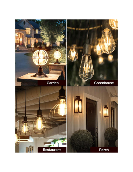 Bombillas LED Exterior UNILAMP 6W E26 2700K Sensor Crepúsculo