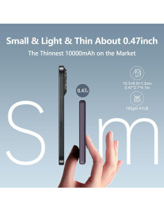 Cargador Portátil Magnético LUCKYDUO 10000mAh Inalámbrico 20W 2