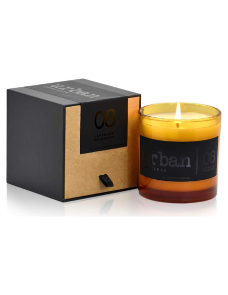 Vela Aromatizada de Soja DECOCANDLES 255 g Bergamota Lavanda