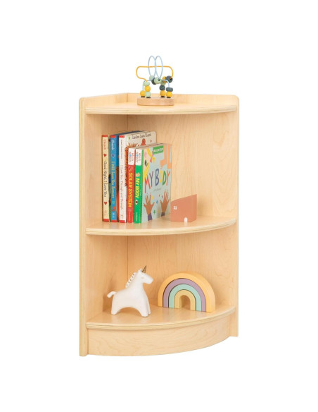 Armario de Esquina OOOK BCOK065, Estante Montessori 2 Niveles