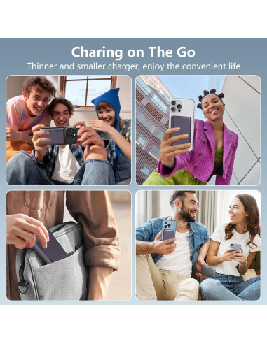 Cargador Portátil Magnético LUCKYDUO 10000mAh Inalámbrico 20W