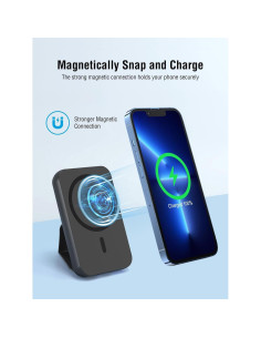 Cargador Portátil Inalámbrico QiSa 30W con Soporte Plegable 2