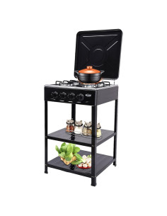 Estufa de Gas Propano DYRABREST 4 Quemadores Acero Inoxidable