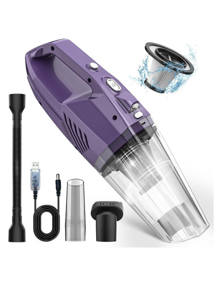 Aspiradora de Mano Inalámbrica Bossdan 2266 con Filtro HEPA Aspiradora de Mano Inalámbrica Bossdan 2266 con Filtro HEPA