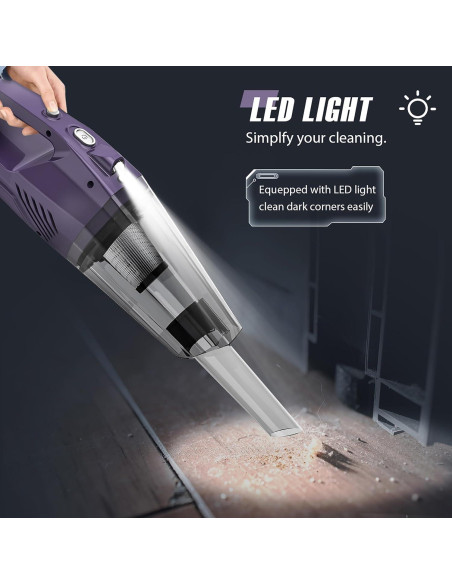 Aspiradora de Mano Inalámbrica Bossdan 2266 con Filtro HEPA Aspiradora de Mano Inalámbrica Bossdan 2266 con Filtro HEPA