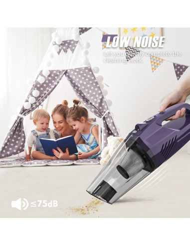 Aspiradora de Mano Inalámbrica Bossdan 2266 con Filtro HEPA