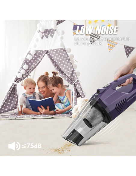 Aspiradora de Mano Inalámbrica Bossdan 2266 con Filtro HEPA Aspiradora de Mano Inalámbrica Bossdan 2266 con Filtro HEPA