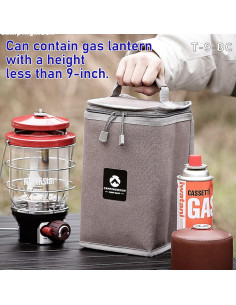 Funda de Almacenamiento Campingmoon para Linternas T-8/T-9 28 cm 2