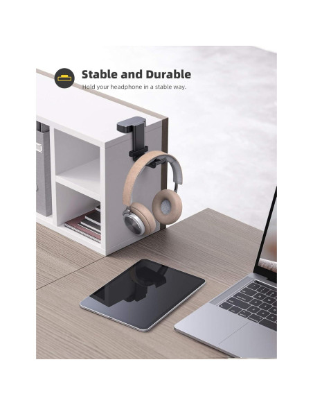 Soporte para Auriculares Lamicall DH01 con Organizador de Cables