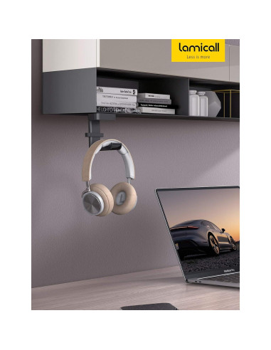 Soporte para Auriculares Lamicall DH01 con Organizador de Cables
