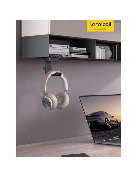 Soporte para Auriculares Lamicall DH01 con Organizador de Cables