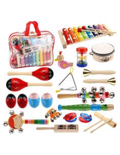 Set de Instrumentos Musicales de Madera Yopay 25 Piezas