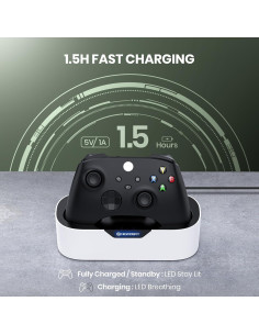 Estación de Carga Rápida NEWDERY para Controladores Xbox One/Series X|S 2