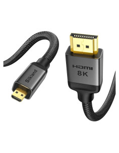 Cable Micro HDMI a HDMI Silkland 2m 8K 4K 48Gbps HDR