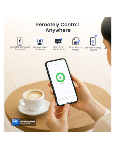 Cerradura Inteligente Veise VE017G-H Wi-Fi con Huella Dactilar 2