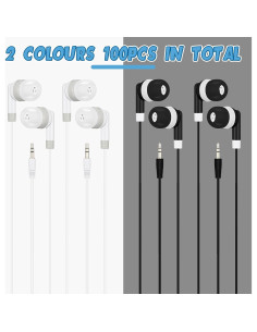 Auriculares In-Ear Kigeli 100 Pcs 3.5mm para Niños y Adultos 2