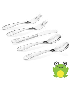 Juego de Utensilios de Acero Inoxidable Kiddobloom 5 Piezas