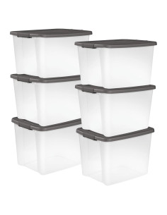 Contenedores de Almacenamiento Sterilite 6-Pack 47L Apilables