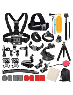 Kit de Accesorios 28 en 1 para GoPro Hero y Otras Cámaras