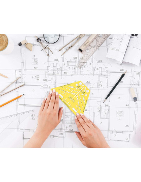 Plantilla de Dibujo Isométrico Traceease 21.5x13.2 cm Plantilla de Dibujo Isométrico Traceease 21.5x13.2 cm