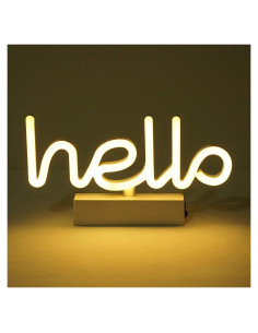 Luz Nocturna LED LoveNite en Forma de Hola - Blanco Cálido