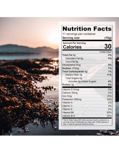 Copos de Dulse Natural Holfly 114g - Alga Marina Vegana Sin OGM