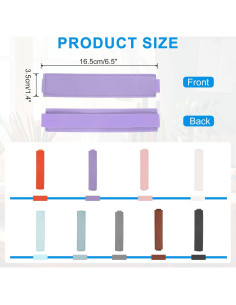 Soporte de Lápiz Ajustable uxcell 4 Pcs Cuero PU Morado 2