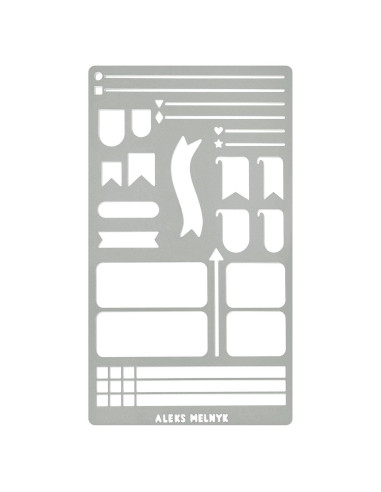 Plantilla de Metal Reutilizable A5 Aleks Melnyk Stencil 62