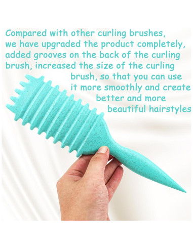 Cepillo Definidor de Rizos Jefuzh - Cerdas de Jabalí 23.88 cm