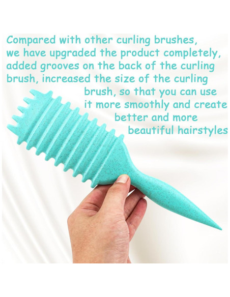 Cepillo Definidor de Rizos Jefuzh - Cerdas de Jabalí 23.88 cm