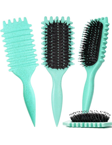 Cepillo Definidor de Rizos Jefuzh - Cerdas de Jabalí 23.88 cm