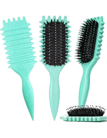 Cepillo Definidor de Rizos Jefuzh - Cerdas de Jabalí 23.88 cm